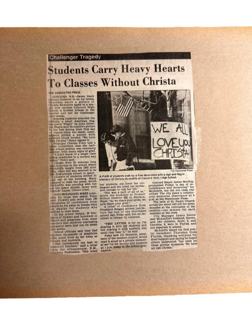 Vintage 1986 Challenger Tragedy Newspaper Scrapbook Spiral-Bound Historical Memo